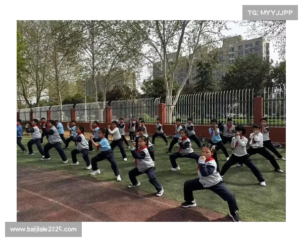 武术文化进校园活动 锦标赛选手示范教学激发兴趣